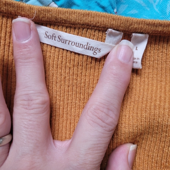 Soft Surroundings Celia Sweater in Honey Large - Picture 3 of 6